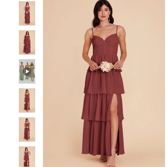 Birdy Grey - Rosewood Chiffon - Lola Dress (Bridesmaid/Wedding Guest) - XS - Picture 2 of 7